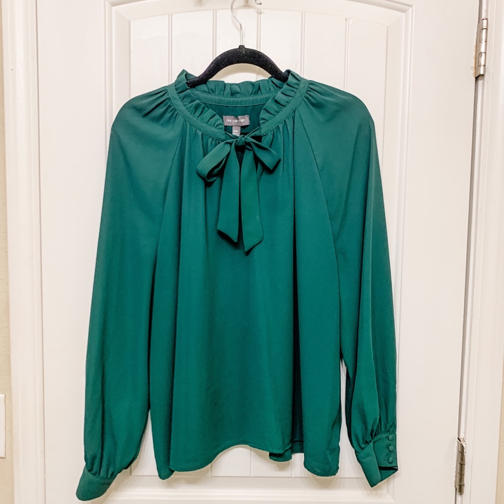 The Limited Forest Green Blouse